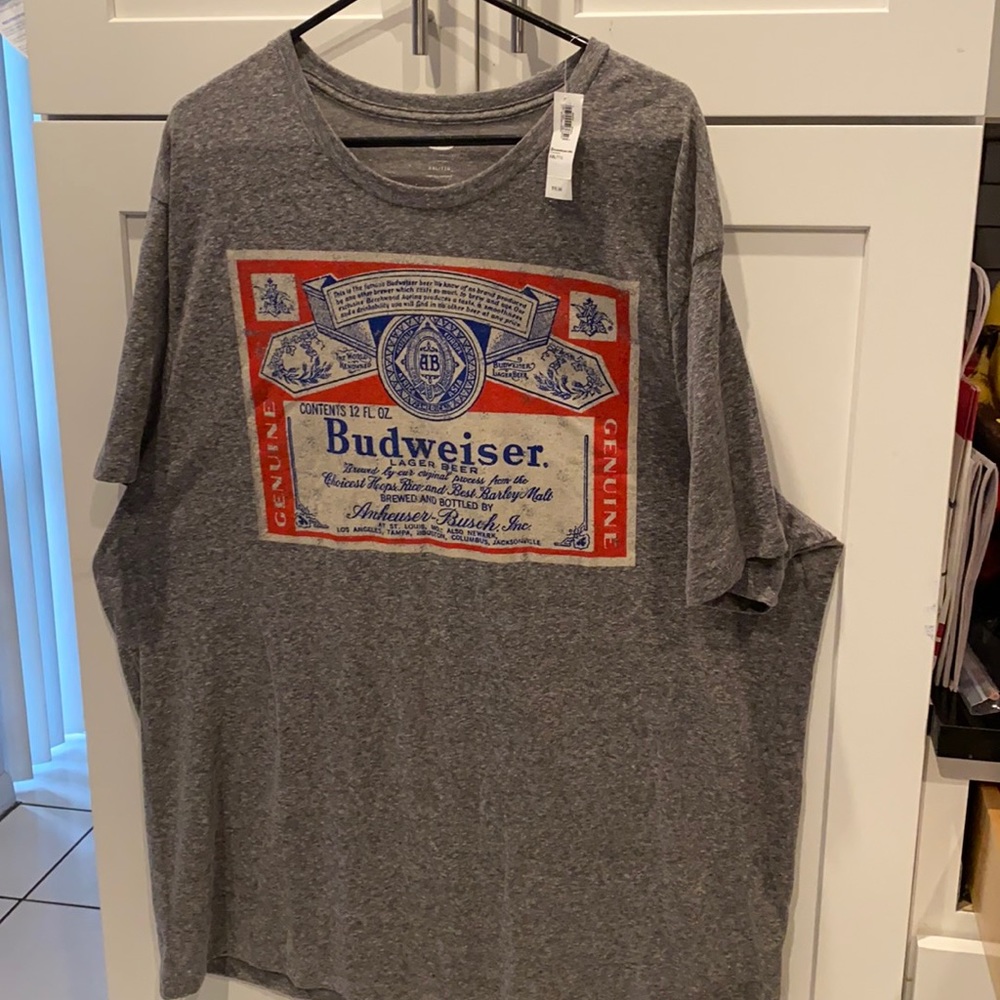Budweiser Heather Grey T-Shirt by Old Navy